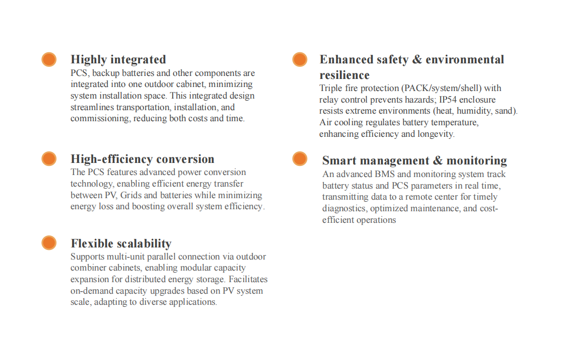 ESS cabinet product features